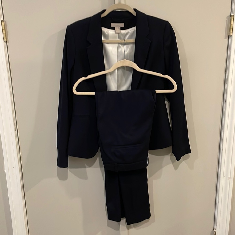 Navy Blue H&M suit WORN ONCE